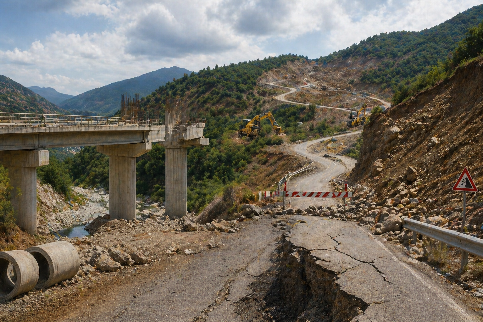 Η Θεσσαλία των έργων  —  από παράταση σε κατολίσθηση