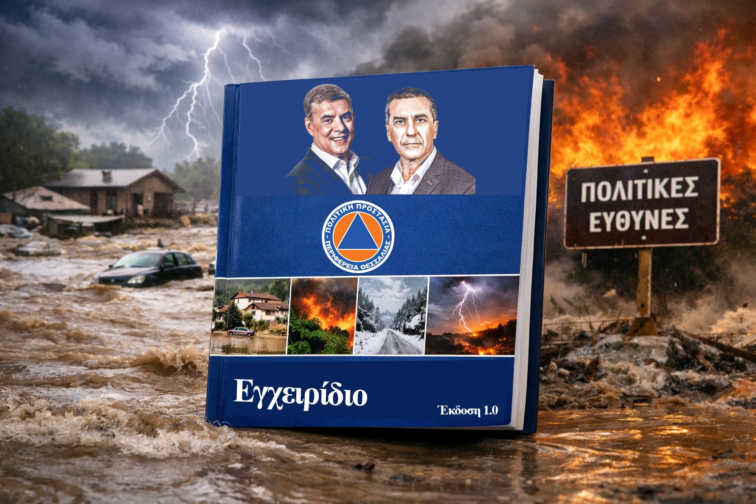 Εγχειρίδιο 'Πολιτικής Προστασίας Θεσσαλίας'™- (ή , πώς να σωθείτε …  παρακολουθώντας τίς καταστροφές , έκ τού τυφώνα, σε 'real time')