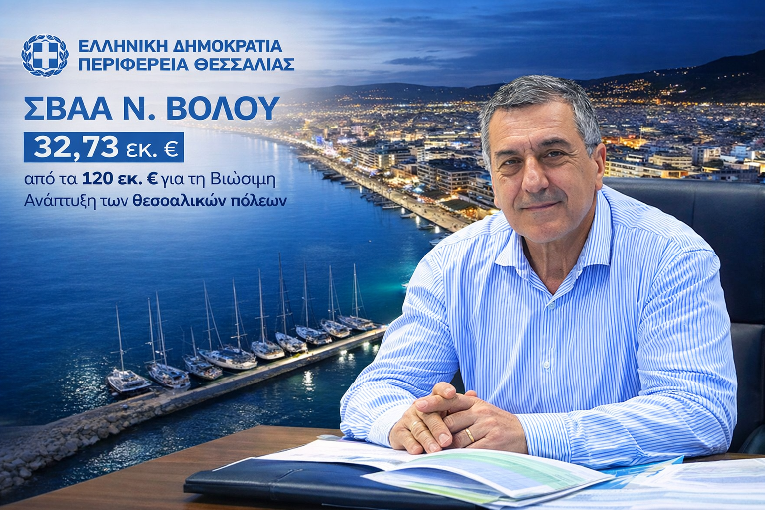 Βόλος: 32,73 εκατ. από την