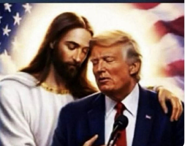 Νέα φωτογραφία του Τραμπ με τον Ιησού να τον αγκαλιάζει  Τι έγραψε στο Truth Social