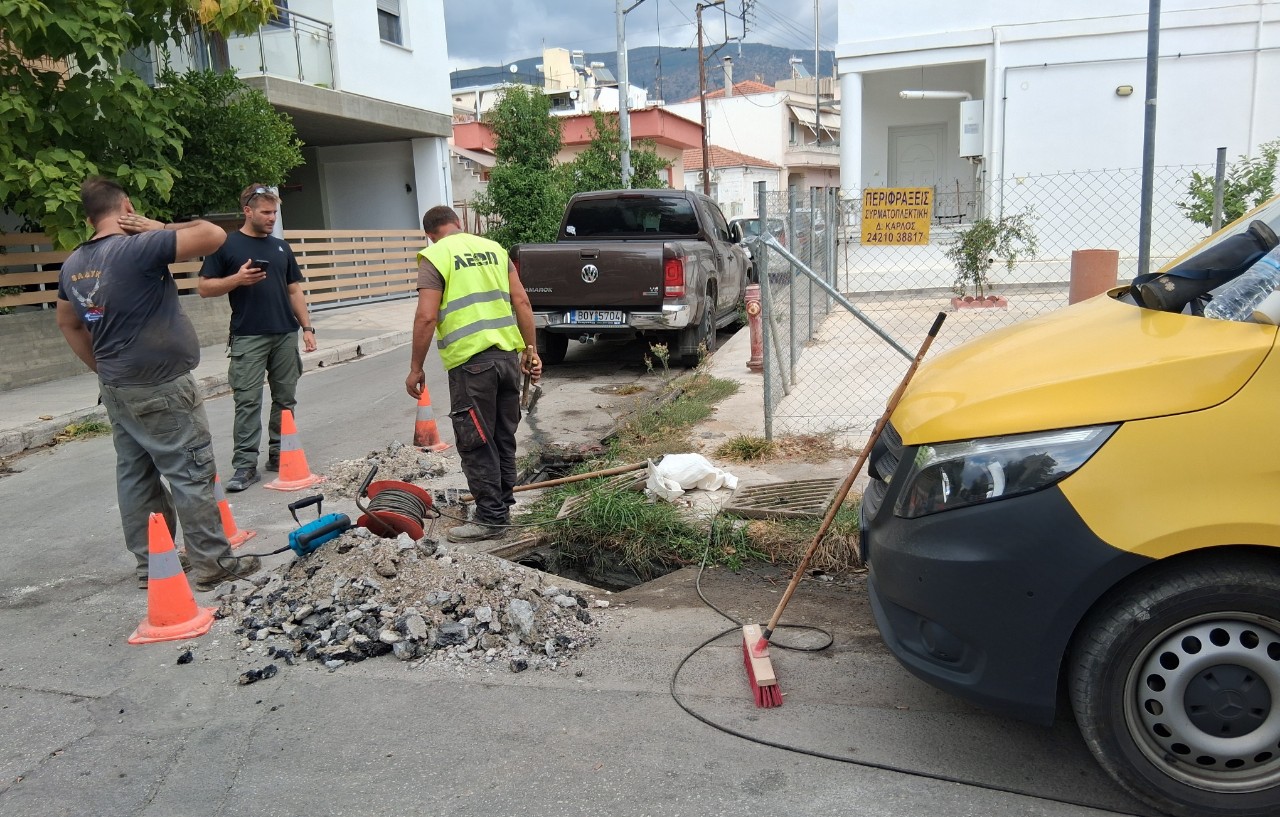 Συνεχίζονται οι παρεμβάσεις της ΔΕΥΑΜΒ στο δίκτυο ομβρίων σε Αγριά και Βόλο