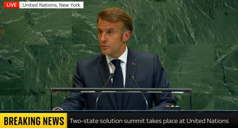 Η Γαλλία αναγνώρισε Κράτος της Παλαιστίνης  Μακρόν: Φιλοδοξία μας να σπάσει ο κύκλος της βίας