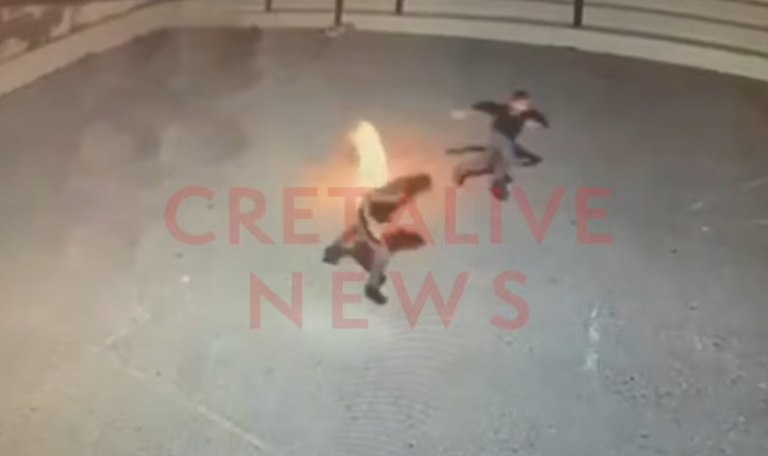 Ηράκλειο: Νέα βίντεο από την έκρηξη σε αυλή σχολείου  Ελεύθεροι με περιοριστικούς όρους οι ανήλικοι