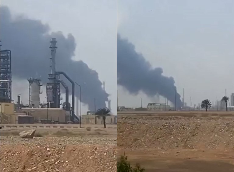 Στόχος ιρανικής επίθεσης το διυλιστήριο στη Σαουδική Αραβία  Βίντεο από τα πλήγματα