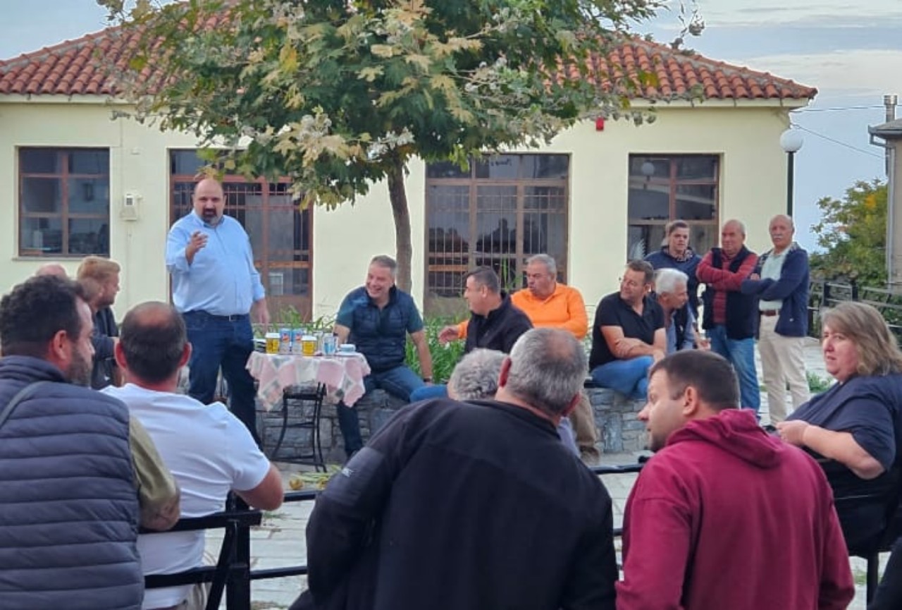 Συναντήσεις Χρ. Τριαντόπουλου με καστανοπαραγωγούς Πηλίου για τα προβλήματα της φετινής παραγωγής