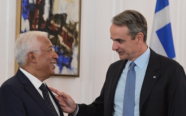 Liveοι δηλώσεις του Κυριάκου Μητσοτάκη με τον Πρόεδρο του Ευρωπαϊκού Συμβουλίου Αντόνιο Κόστα