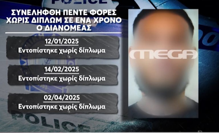 Ιερά Οδός: Πέντε φορές σε έξι μήνες χωρίς δίπλωμα είχε εντοπιστεί ο 25χρονος κατσαβιδάκιας
