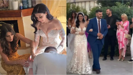 Ιωάννα Σαρρή: Παντρεύτηκε η αδερφή της  Η εμφάνιση στο πλευρό του Γιώργου Σαμπάνη