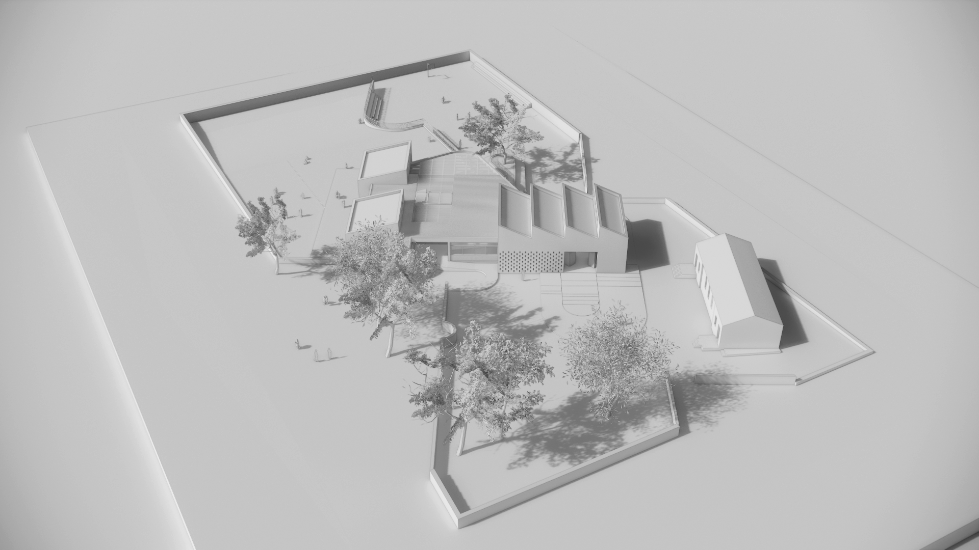 H ογκοπλαστική απεικόνιση του νέου Νηπιαγωγείου Δένδρων