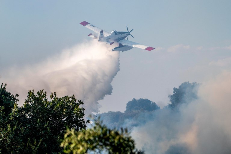 Φωτιά σε δασική έκταση στην Εύβοια  Επιχειρούν εναέρια μέσα