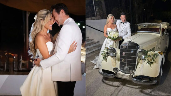 Πάνος Καλίδης  Λεάννα Μάρκογλου: Οι επίσημες φωτογραφίες από τον θρησκευτικό γάμο τους