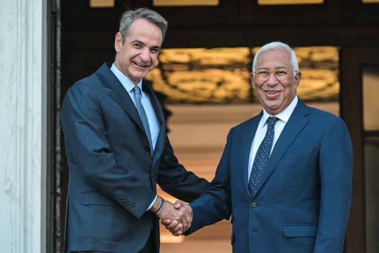 Σε εξέλιξη δηλώσεις Μητσοτάκη  Κόστα στο Μέγαρο Μαξίμου