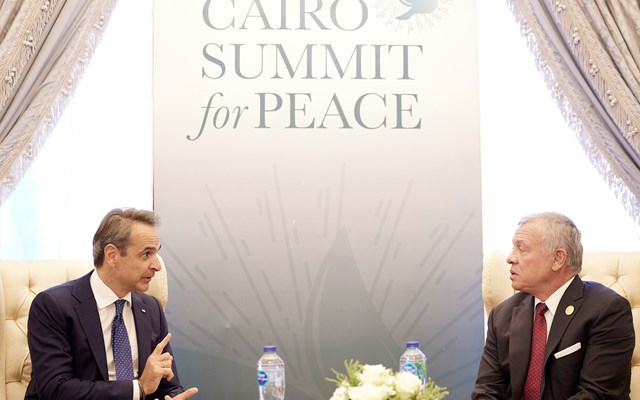 Τηλεφωνική επικοινωνία Κ. Μητσοτάκη με τον βασιλιά της Ιορδανίας