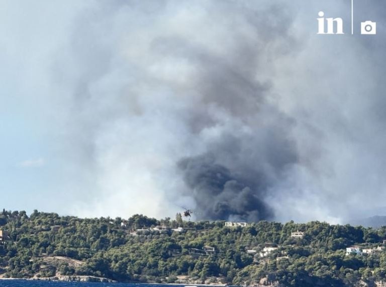 Αργολίδα: Μεγάλη φωτιά στο Κουνούπι  Μήνυμα του 112 για εκκένωση της περιοχής Βεργαίικα