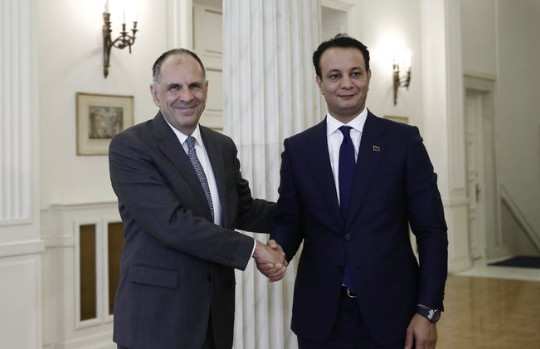 Συνάντηση Γ. Γεραπετρίτη με τον Γενικό Διευθυντή του Ταμείου για την Ανάπτυξη και Ανασυγκρότηση της Λιβύης Β. Haftar
