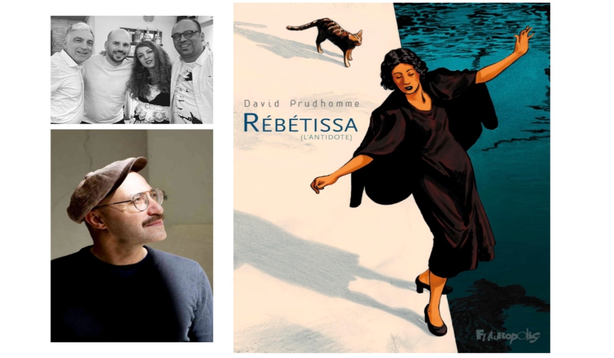 Rébétissa/Ρεμπέτισσα: Σχέδιο μετά μουσικής με τον David Prudhomme και τους Σινιέ Πενιέ στο Λουξεμβούργο