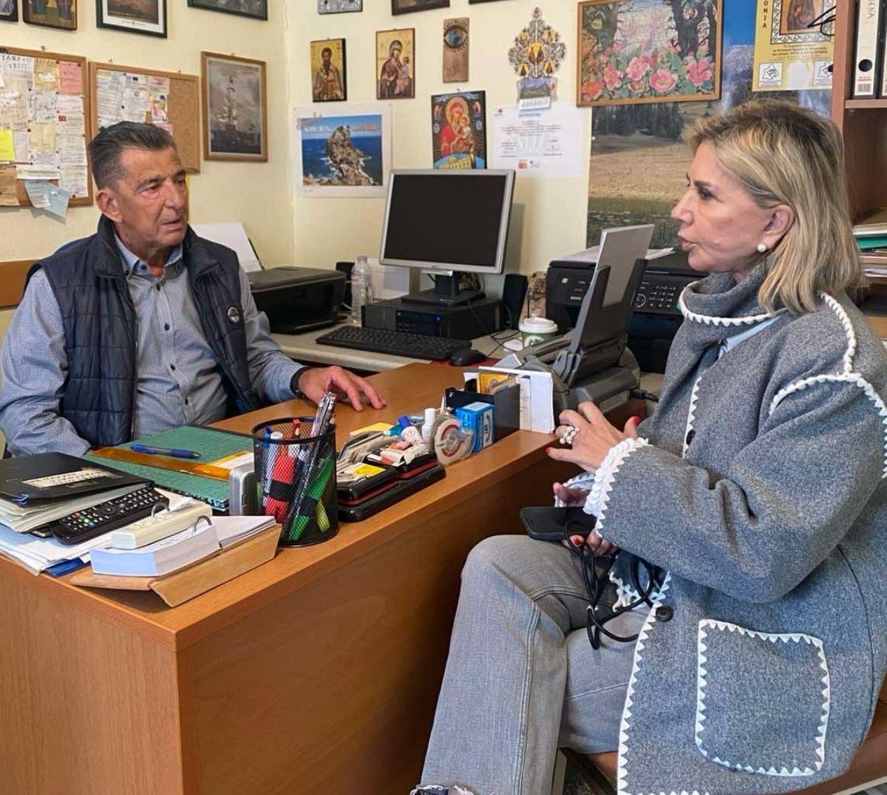 Η Ζέττα Μακρή με τους