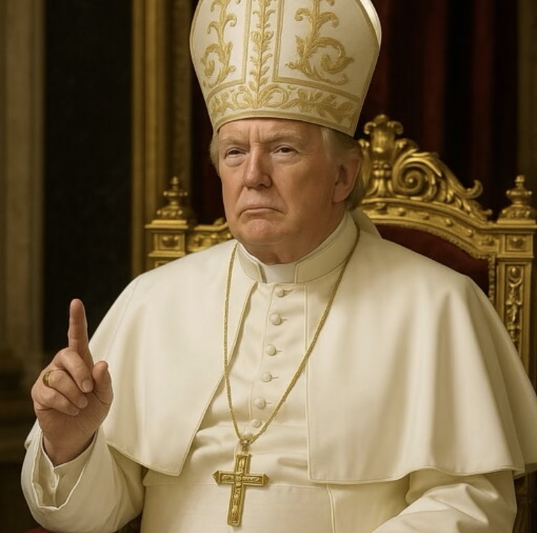 MAGA Εκκλησία Ο Τραμπ, ο Πάπας