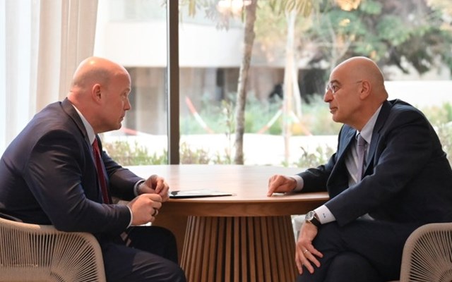 Συνάντηση Ν. Δένδια με τον μόνιμο αντιπρόσωπο των ΗΠΑ στο ΝΑΤΟ