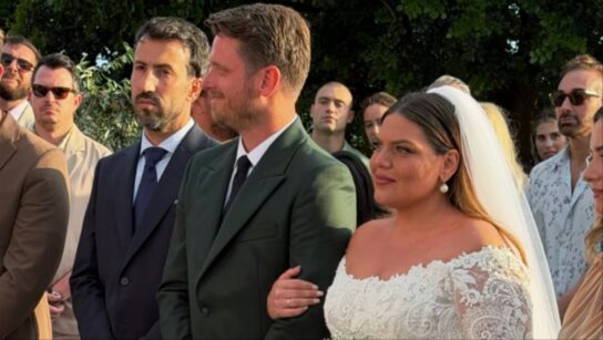 Δανάη Μπάρκα – Φάνης Μπότσης: Αυτοί ήταν οι τρεις κουμπάροι του γάμου τους!