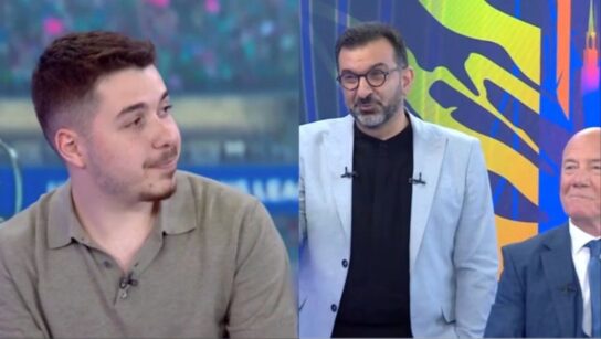 Μάρκος Σεφερλής: Ο γιος του, Χάρης εντυπωσίασε τους παρουσιαστές του Mega με τις αθλητικές γνώσεις του